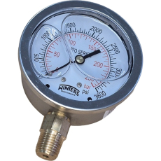 Man&ocirc;metro PFQ811R1R11S1 250bar 3600psi com glicerina - WINTERS
