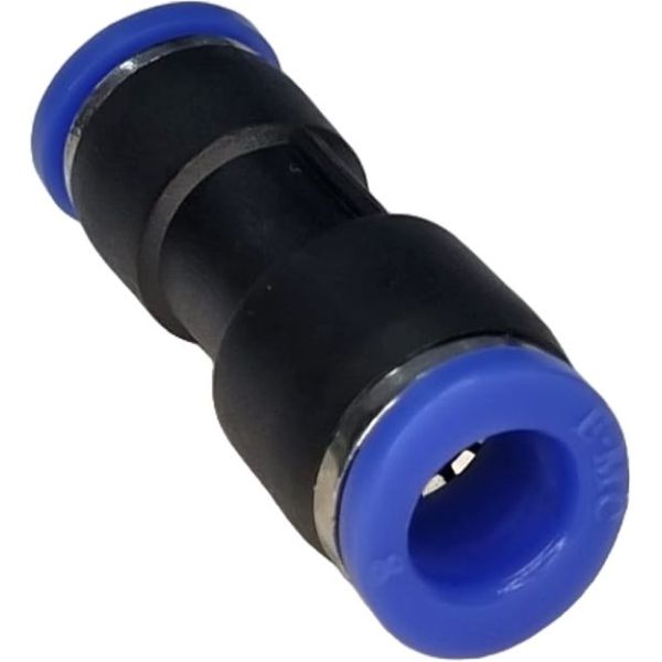 emenda tubos com diâmetro 8 e 6mm, conexão instantânea, anel de desengate azul, para tubos PU