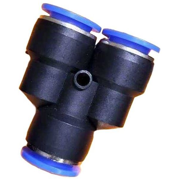 conexão para tubo diâmetro 4mm, meio de operação ar comprimido, anel de desengate azul