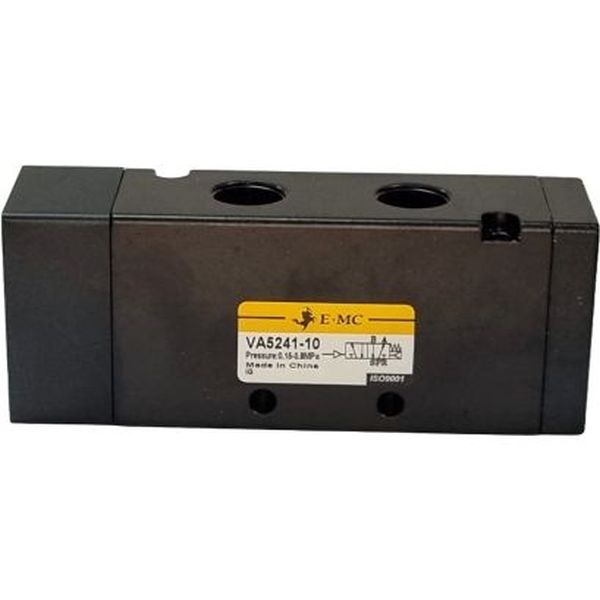 5/2 vias, conexão 3/8, meio de trabalho ar limpo, acionamento piloto, controle simples, pressão máxima 1.2MPa