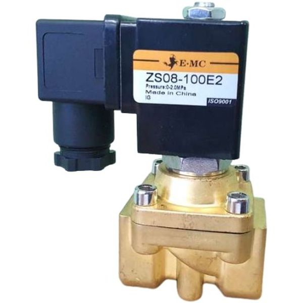 2/2 vias, conexão 1/4, bobina 220VAC, fluidos ar/gás/água/água quente/ óleo leve, temperatura máxima 80oC, material do corpo latão, NF, pressão máxima 10bar,  baixo consumo de energia
